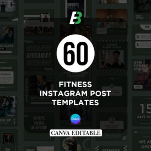 60 Fitness Instagram Post Templates